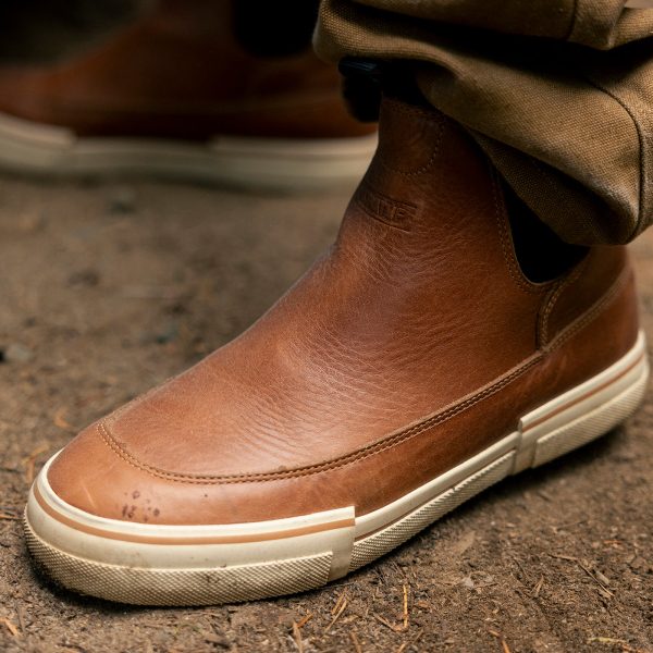 Men's Leather Chelsea Ankle Deck Boot