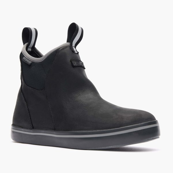 Women's Leather Ankle Deck Boot