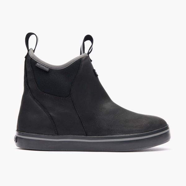 Women's Leather Ankle Deck Boot