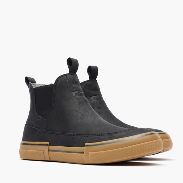 Men's Leather Chelsea Ankle Deck Boot