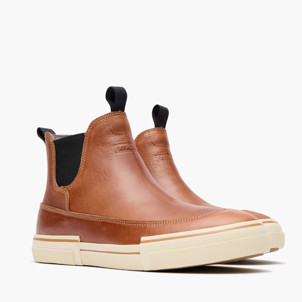 Men's Leather Chelsea Ankle Deck Boot