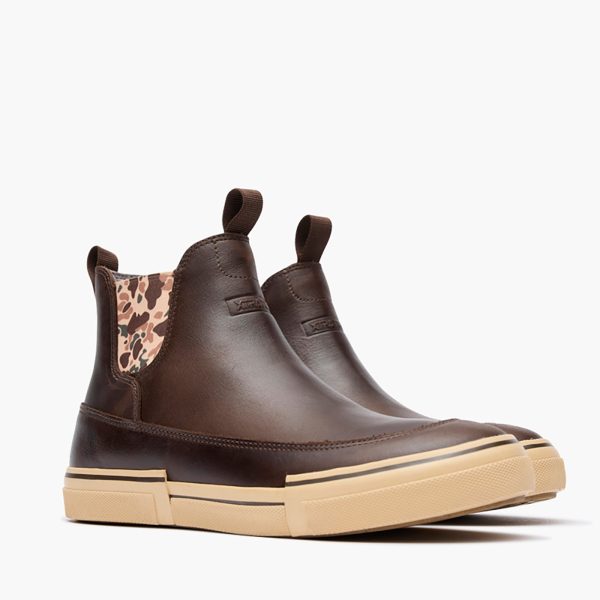 Men's Leather Chelsea Ankle Deck Boot