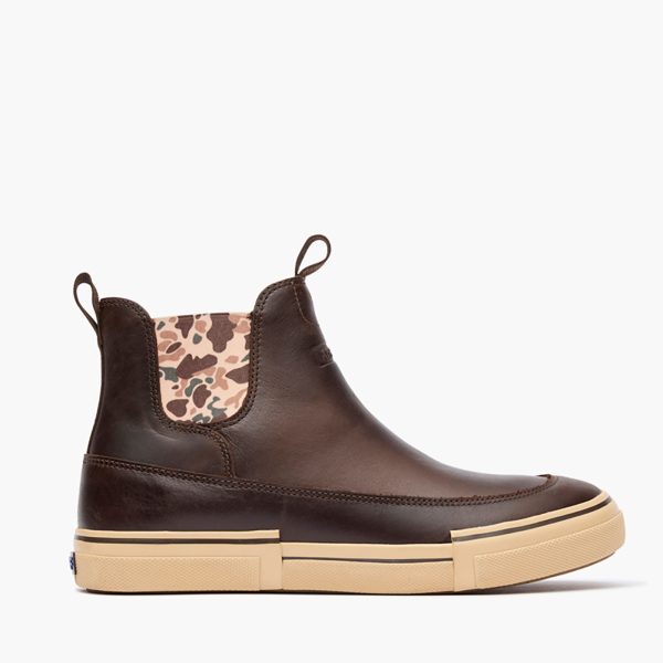 Men's Leather Chelsea Ankle Deck Boot